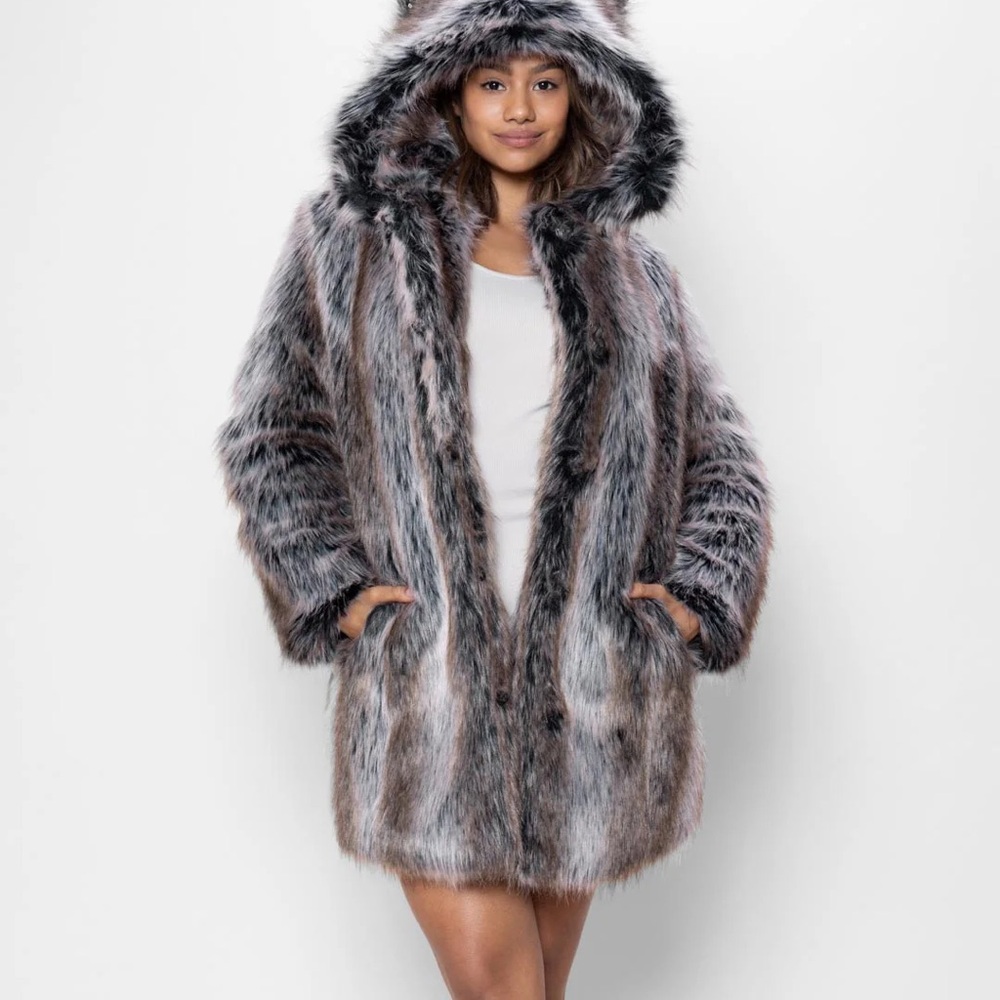Grey Wolf SpiritHood Coat